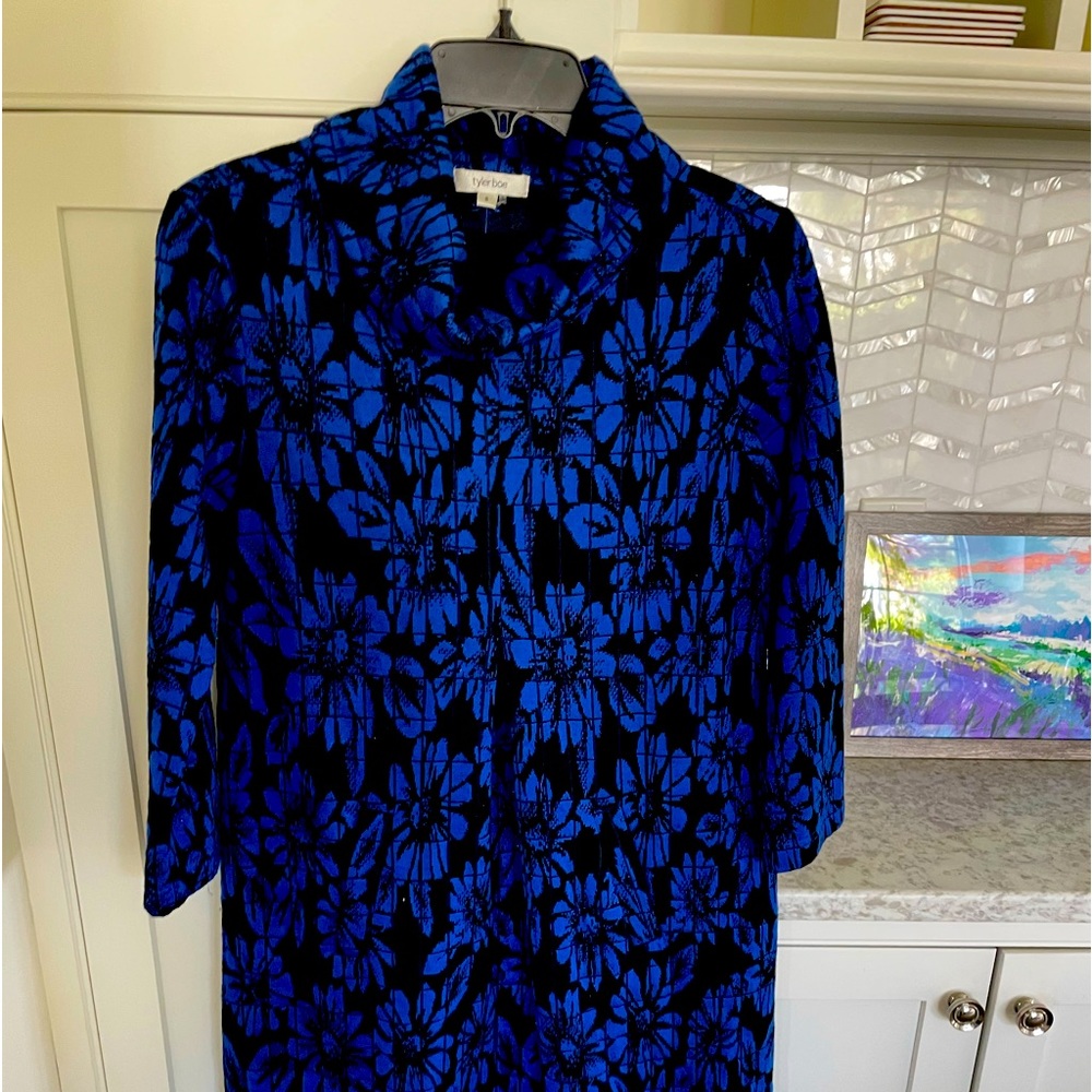 Royal blue & black Tyler Boe dress